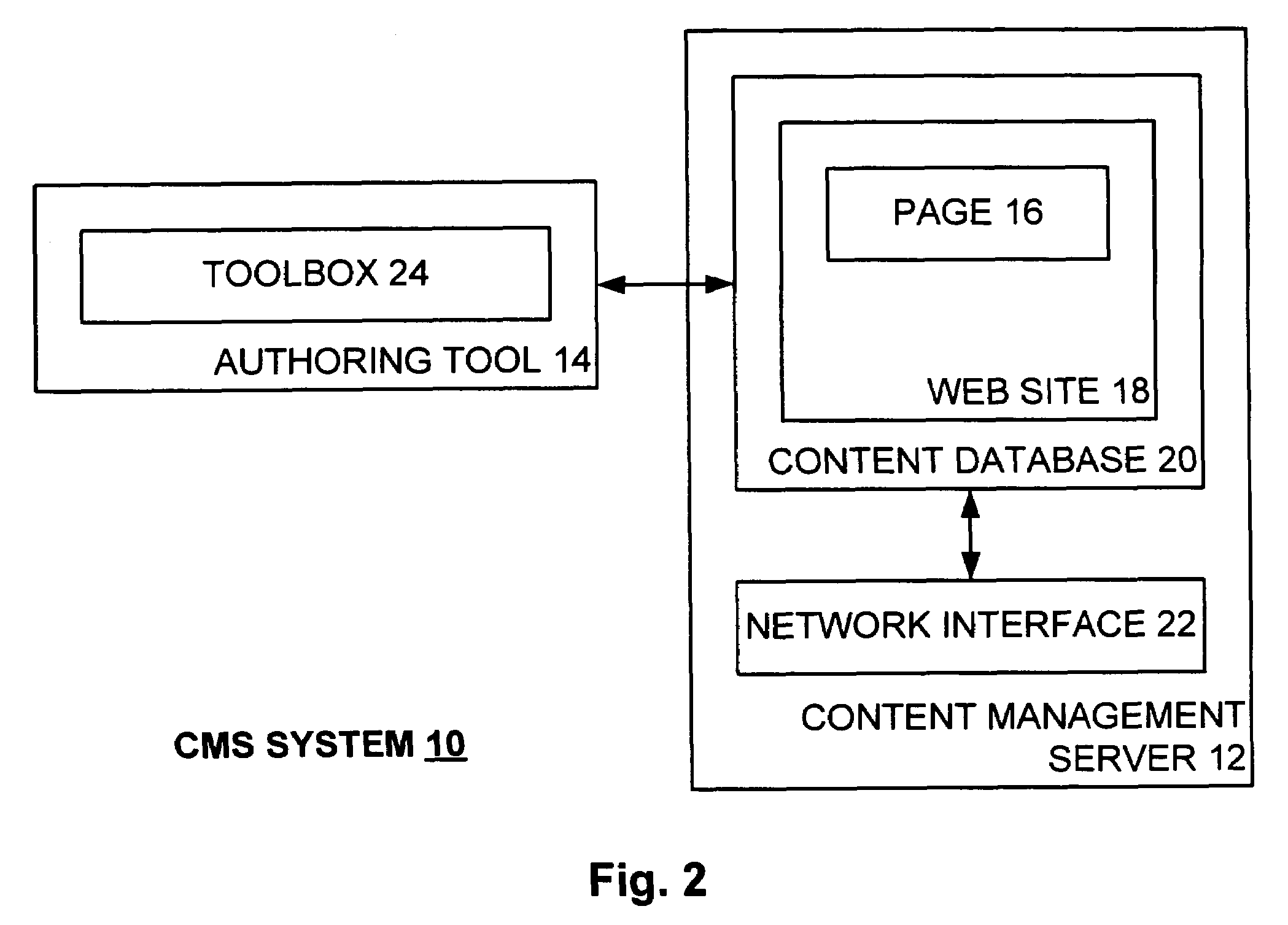 Dynamic link control object for dynamically presenting link options in connection with a content management server system