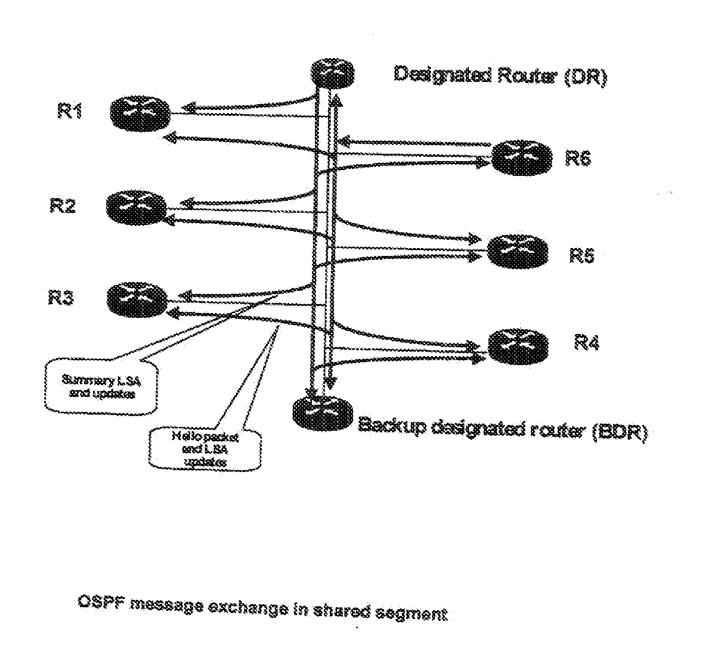 System and method for nodes communicating in a shared network segment