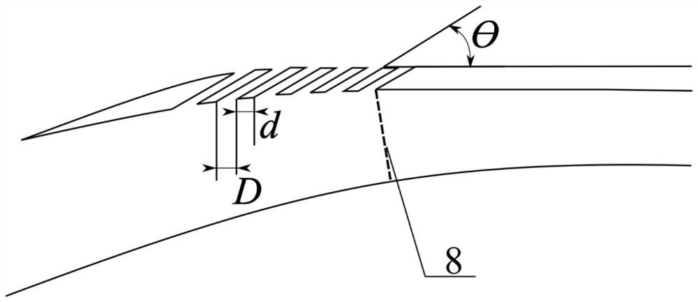 Ma4-level supersonic speed axisymmetric air inlet channel and method based on adjustable drainage seams