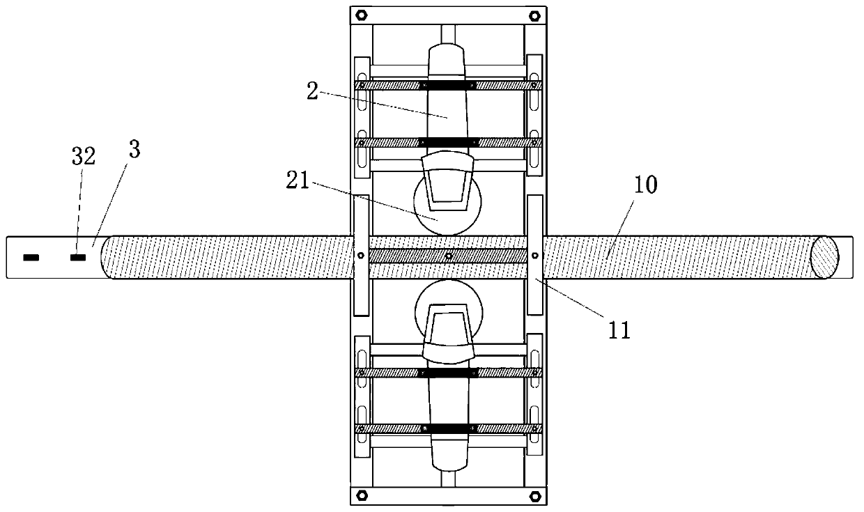 Rock core pipe cutting machine