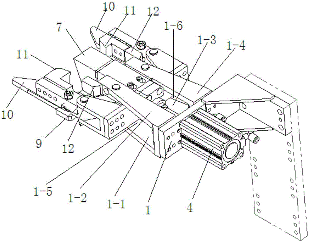 Automobile B-pillar positioning and clamping mechanism