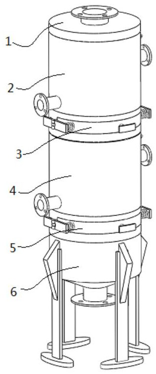 Preparation gas recycling device for preparing formic acid by electrolyzing carbon dioxide