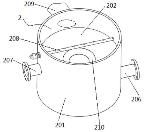 Preparation gas recycling device for preparing formic acid by electrolyzing carbon dioxide