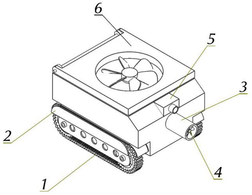 Bionic robot for tracking and diluting underground gas