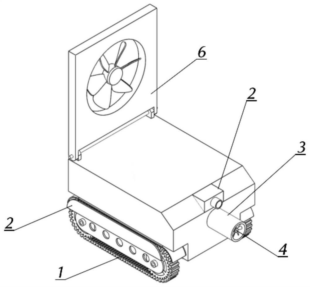 Bionic robot for tracking and diluting underground gas