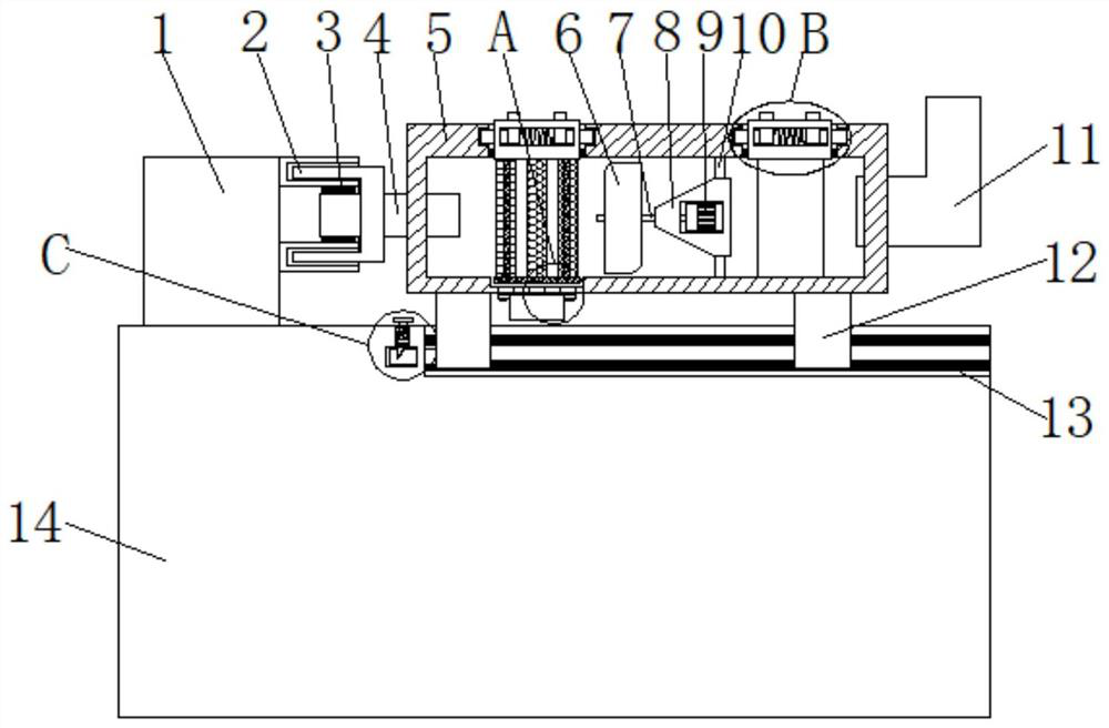 A setting machine for the production of textile fabrics that is easy to clean the smoke exhaust pipe