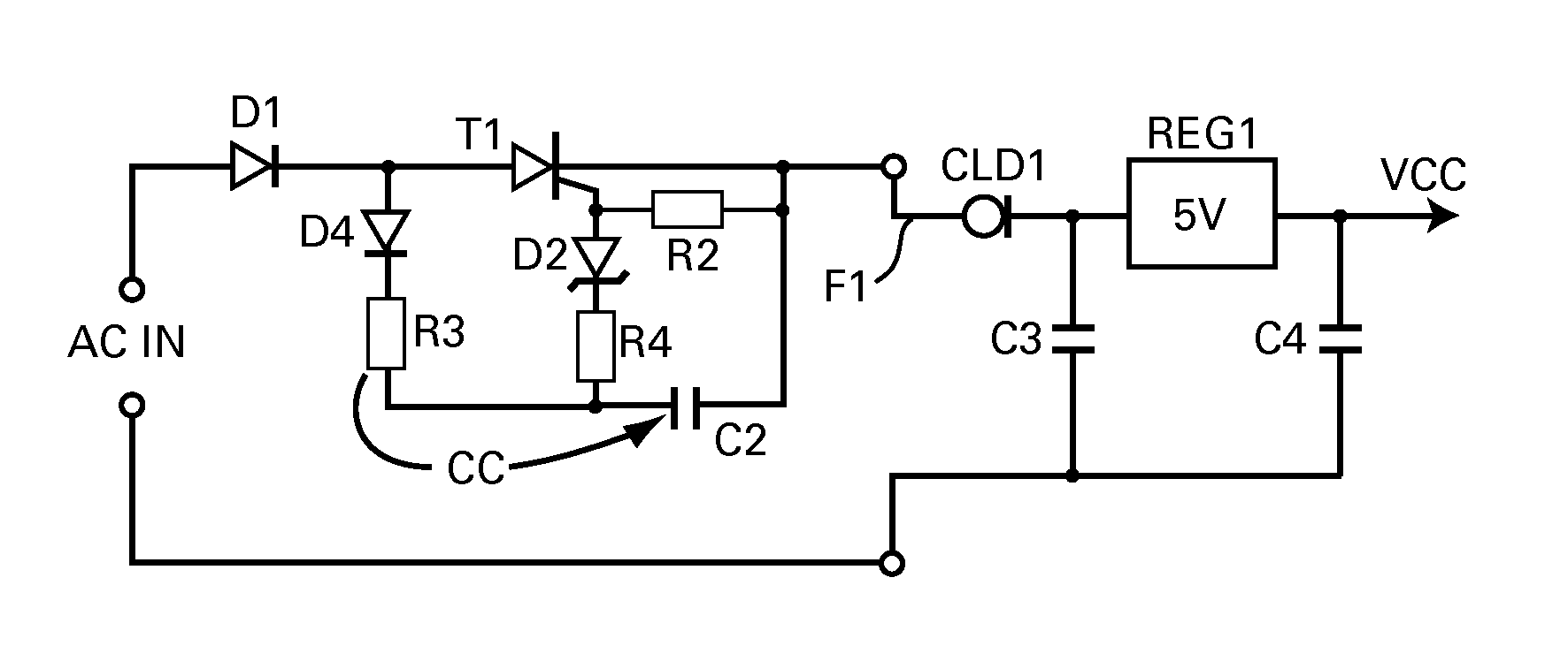 Method and apparatus for regulating AC-DC adaptor for low current drain