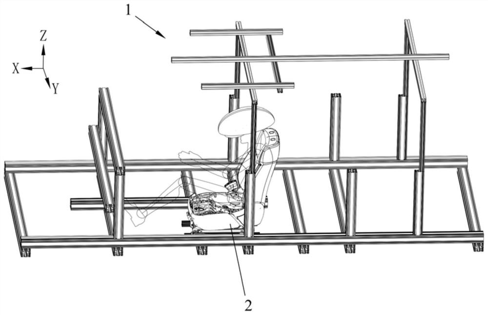 Verification platform of automobile man-machine arrangement scheme and building method of verification platform