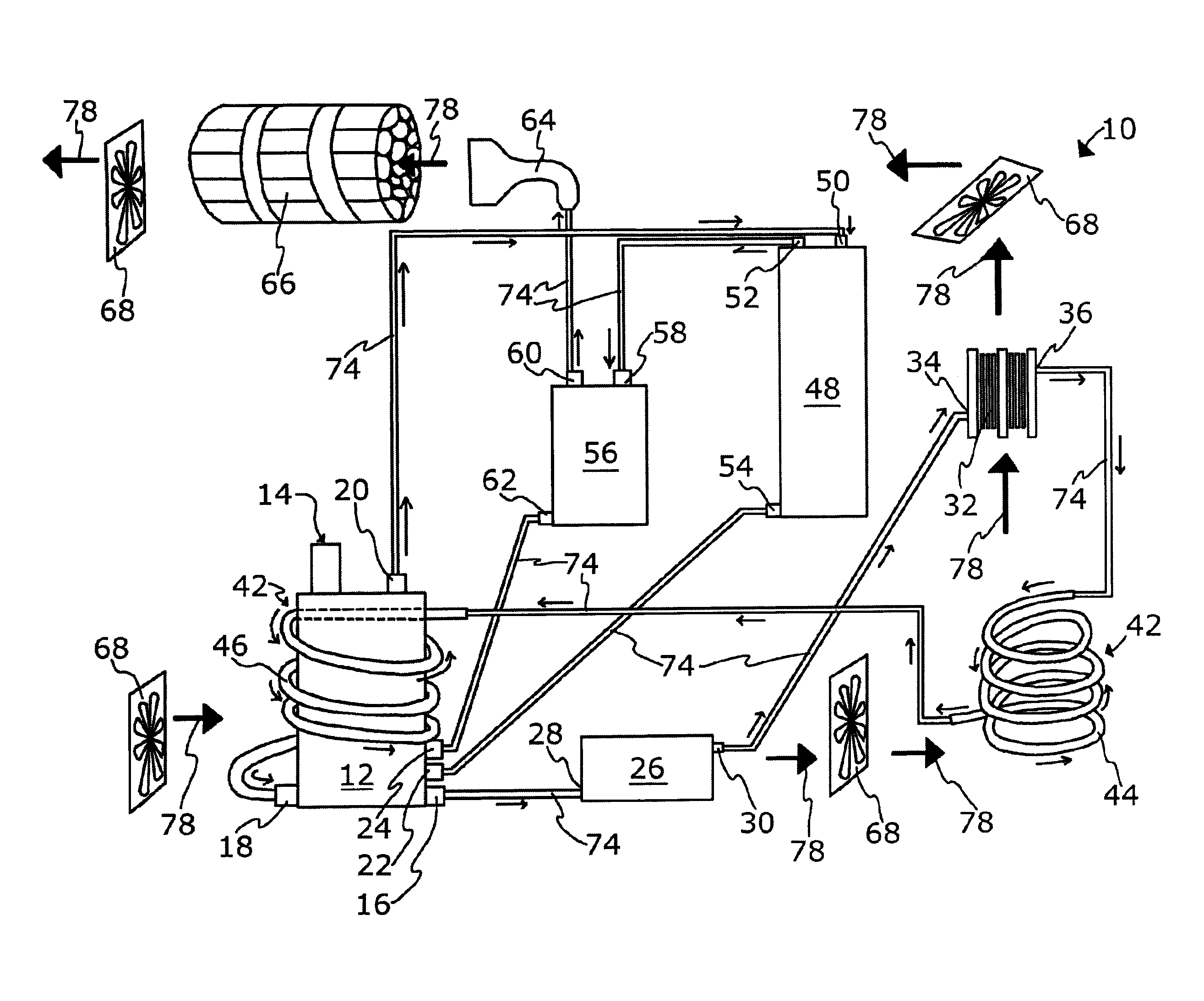 Home heating system utilizing electrolysis of water