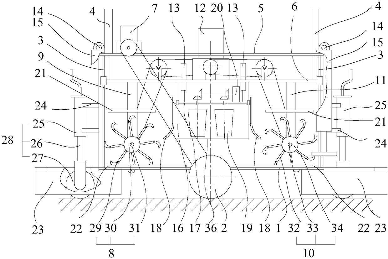 Greenhouse turning-free reciprocating ridger