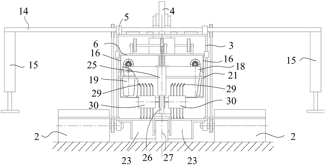 Greenhouse turning-free reciprocating ridger