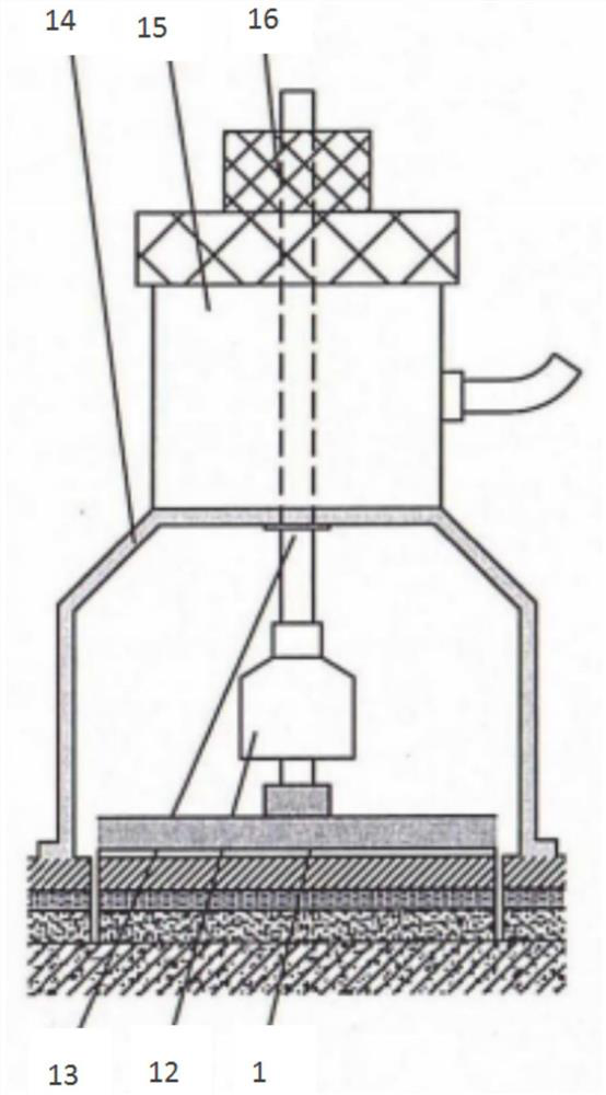 Ceramic tile bonding strength testing method and device