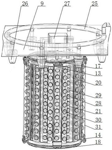 Lamp enhanced type thermoelectricity killing and collecting device for agricultural pests on illumination flexible induction heat regulation and control