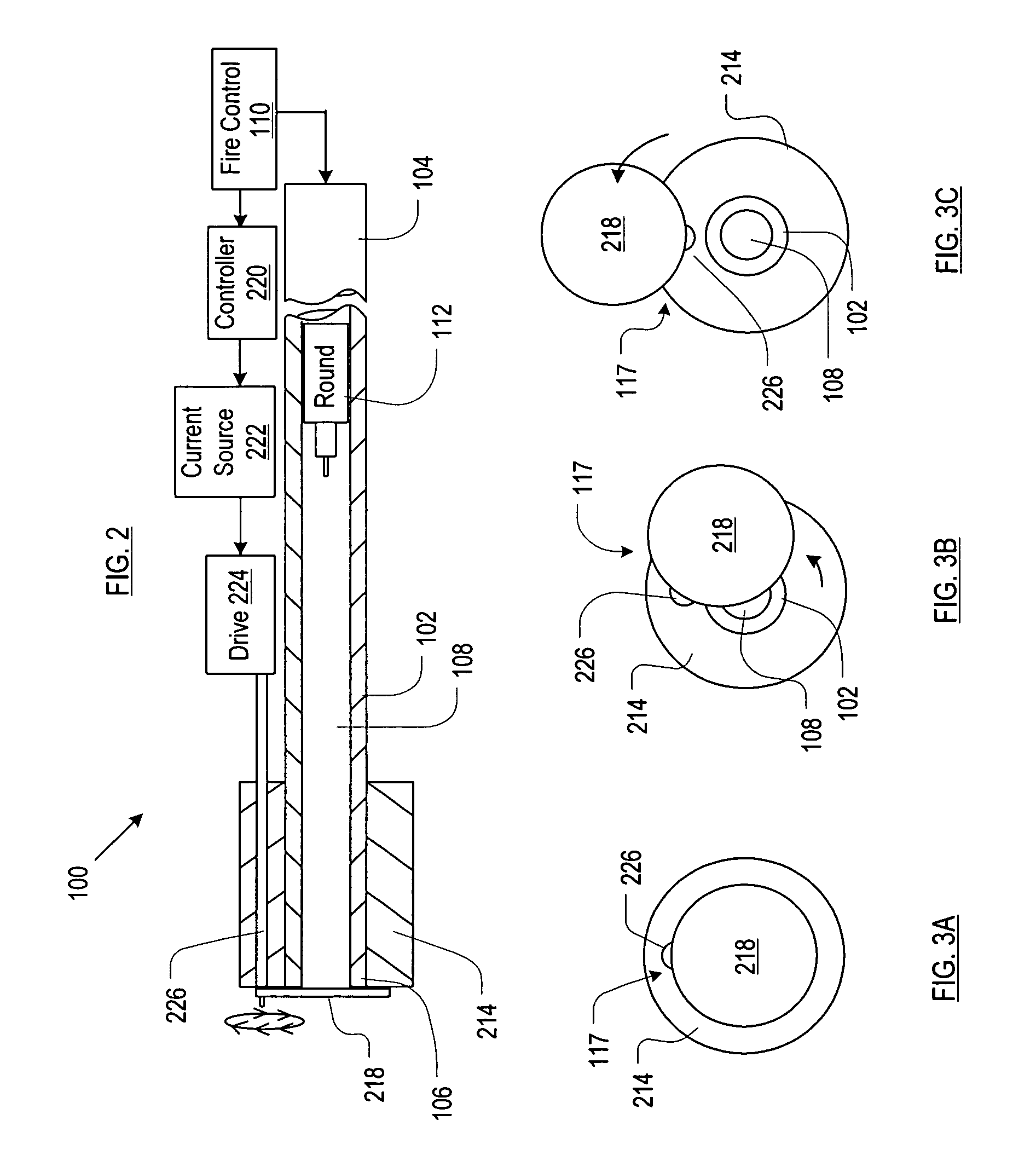 Underwater gun comprising a plate-type barrel seal