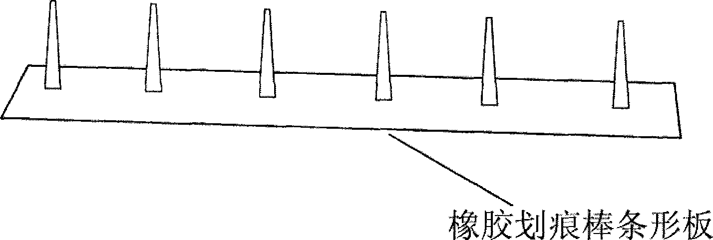 Scuffing experimental device for cell migration research and high throughput medicament sifting motion