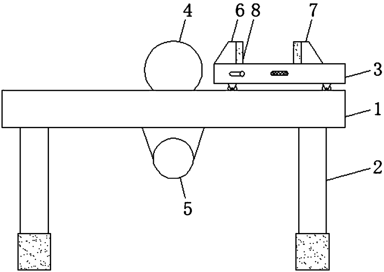 Bamboo board section device for bamboo artware machining