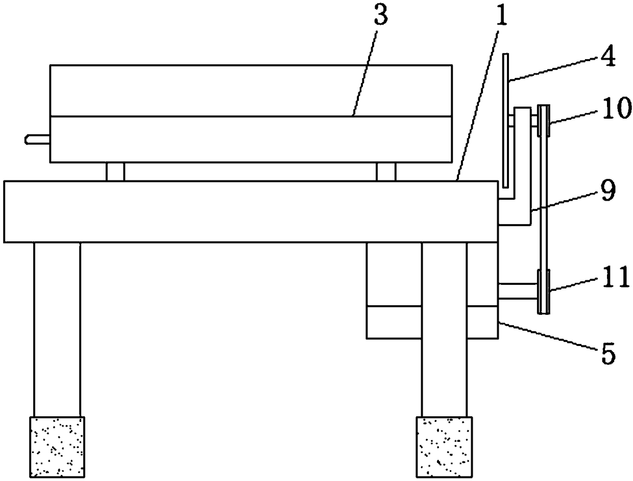 Bamboo board section device for bamboo artware machining