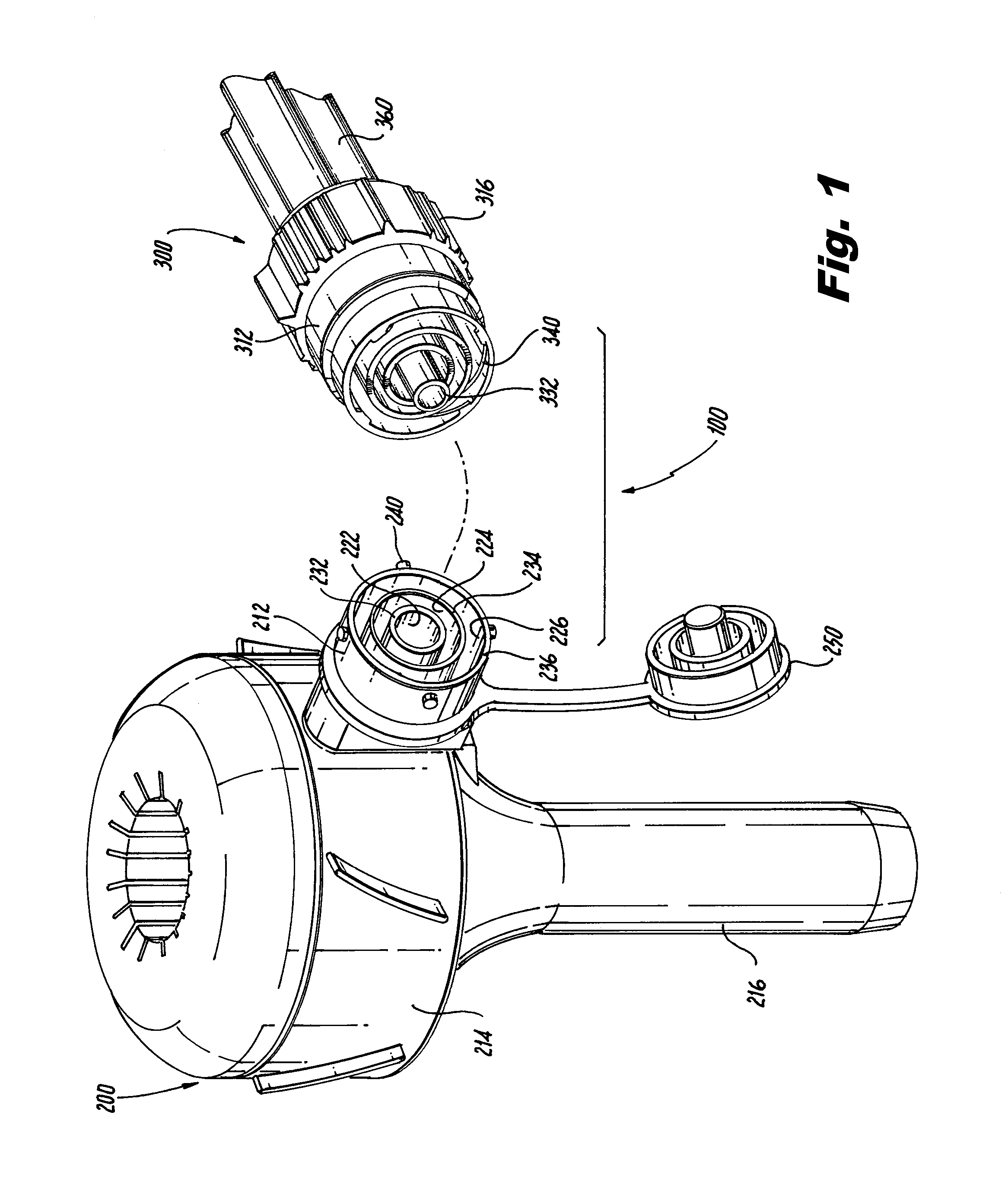 Coupling for connecting a tube set to a trocar