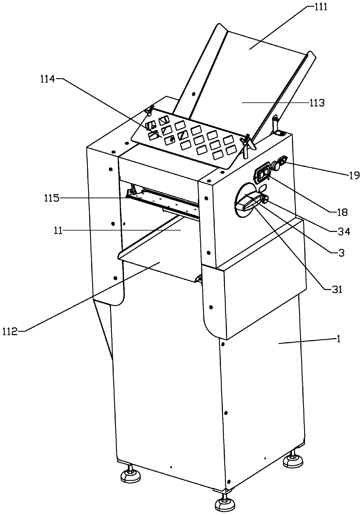 Dough kneading machine