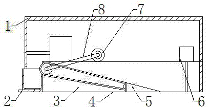 Bridge gap residue removing device with water spraying device