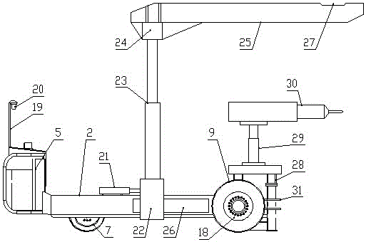 Special dismantling device for liner bolts and flanges of large mills