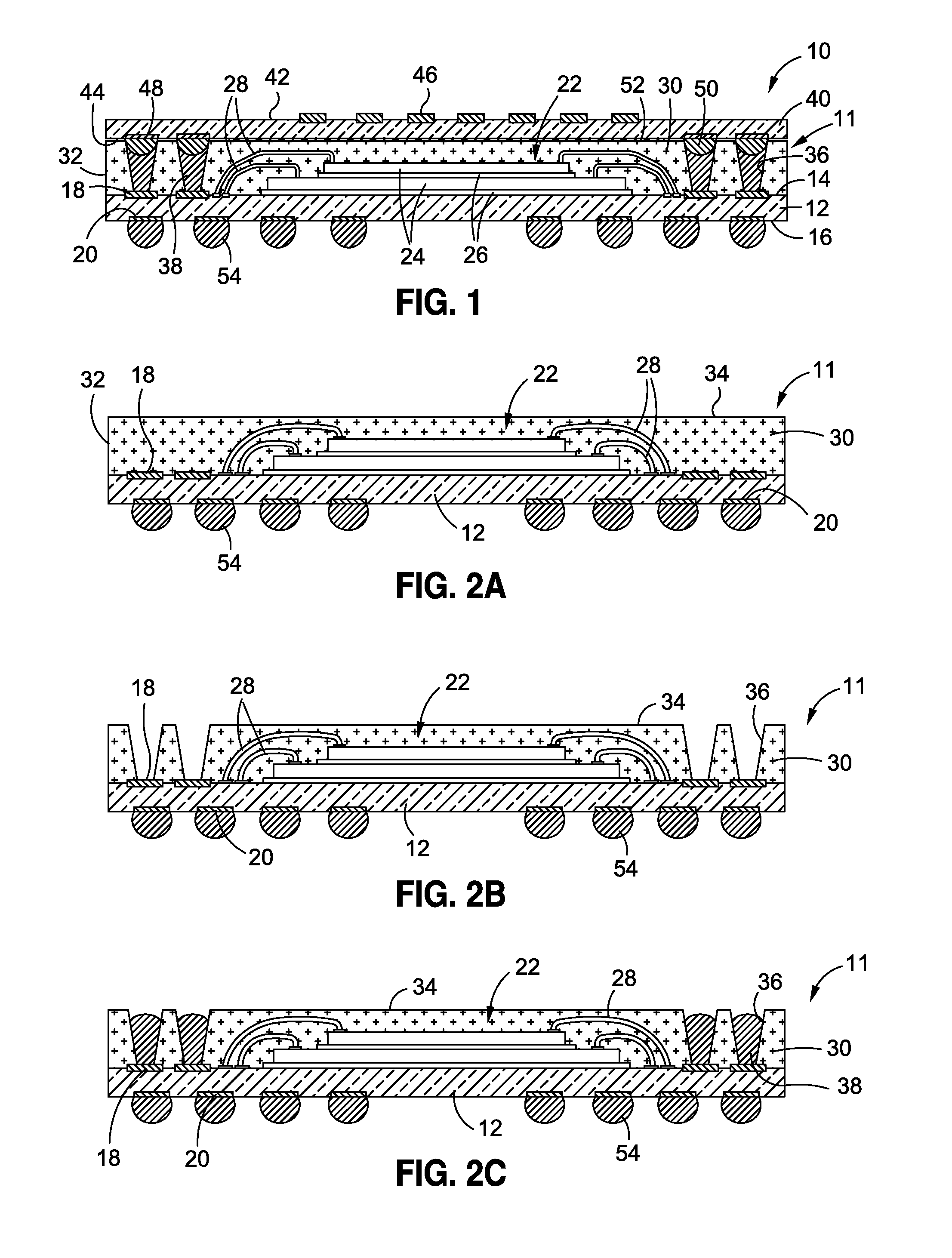 Thin stacked interposer package