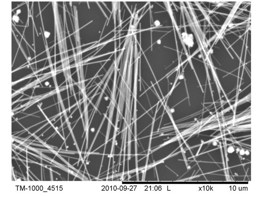 Method for preparing silver nanometer wire with controllable wire diameter by cation control microwave method