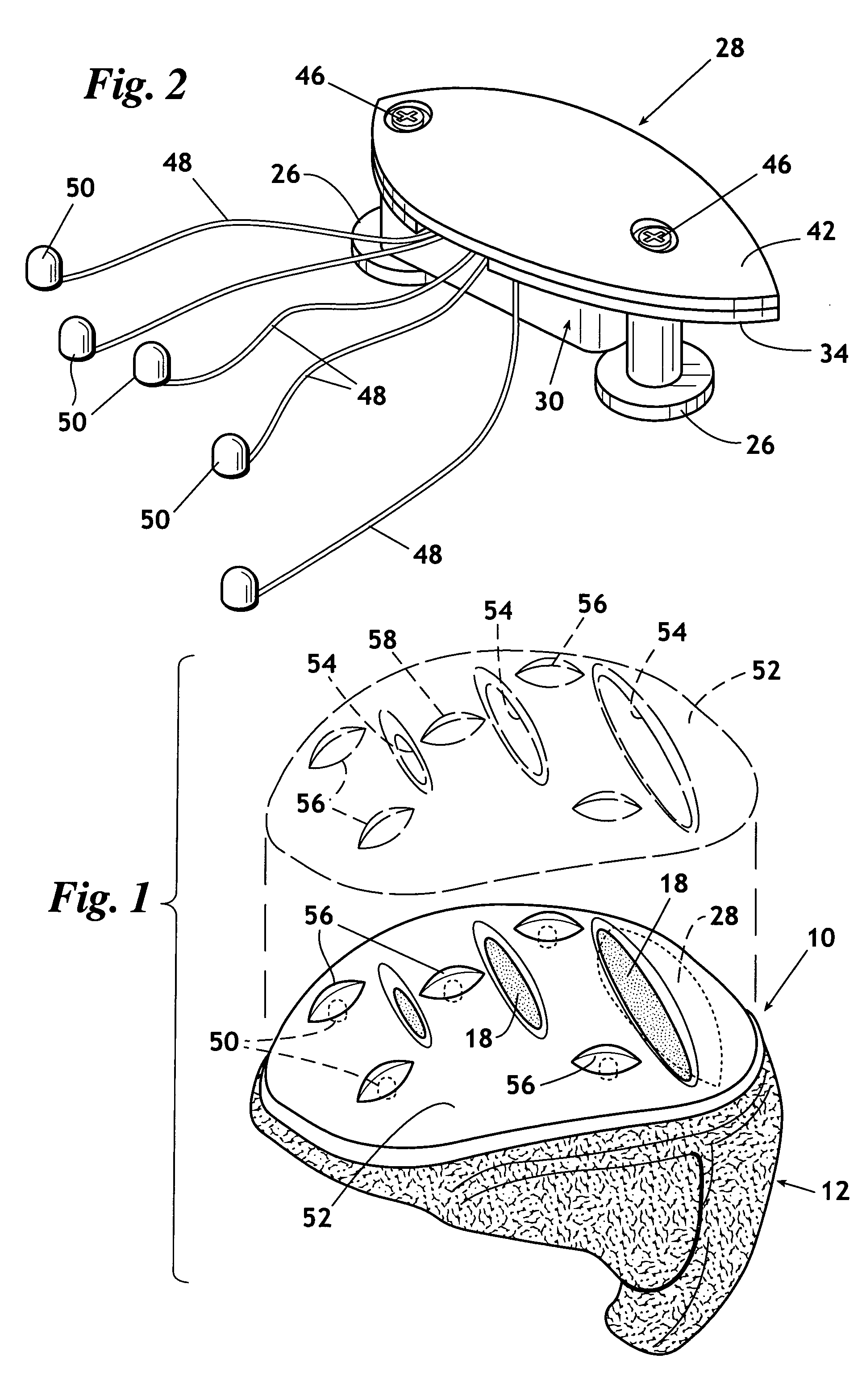 Lighted headgear with motion activated switch