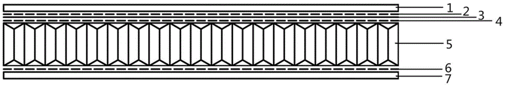 Method for reinforcing woody composite honeycomb panel by glass fiber cloth