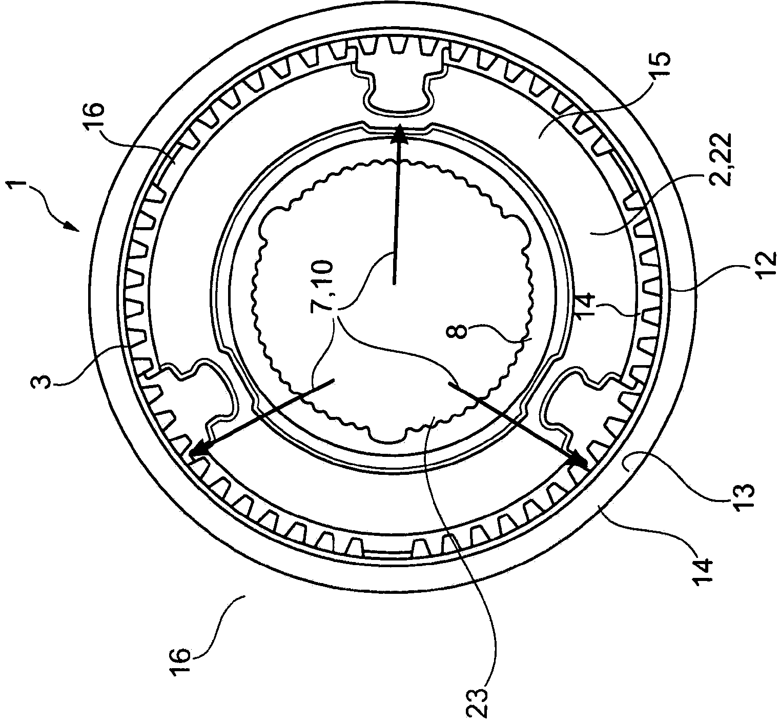 Hub for torque transmission