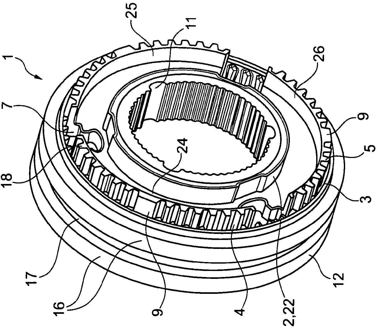 Hub for torque transmission