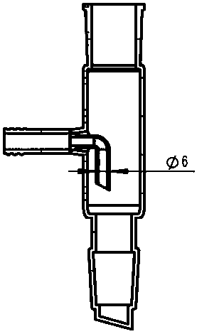 Saponification reflux nitrogen filling protection device