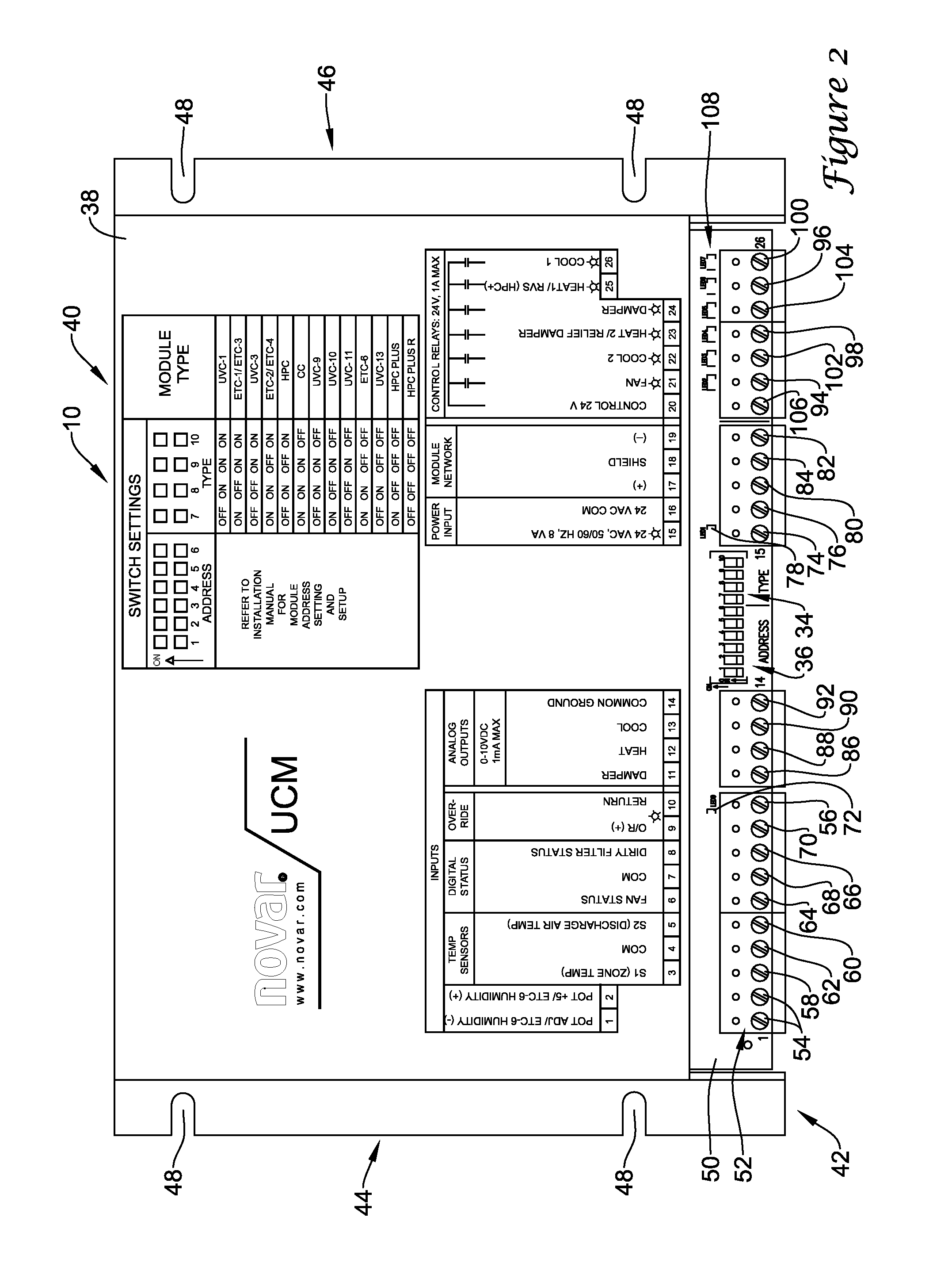 Unitary control module with adjustable input/output mapping