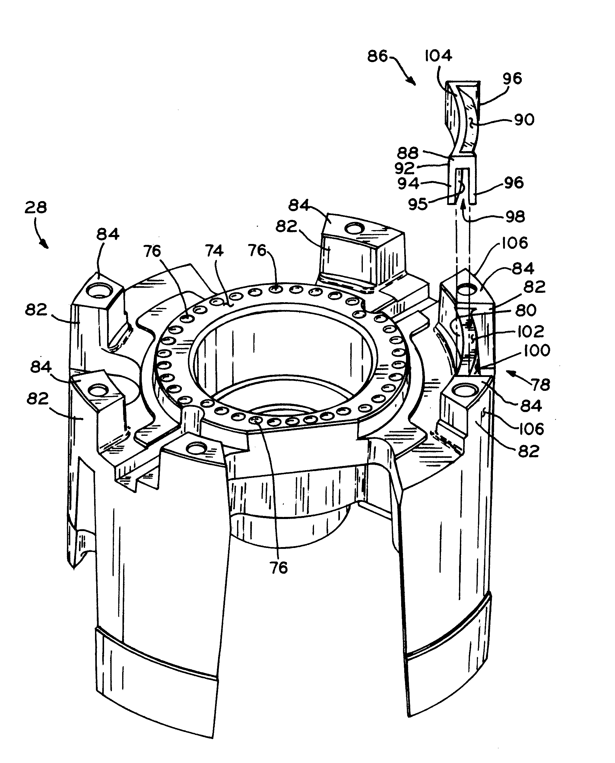 Baffle member for scroll compressors