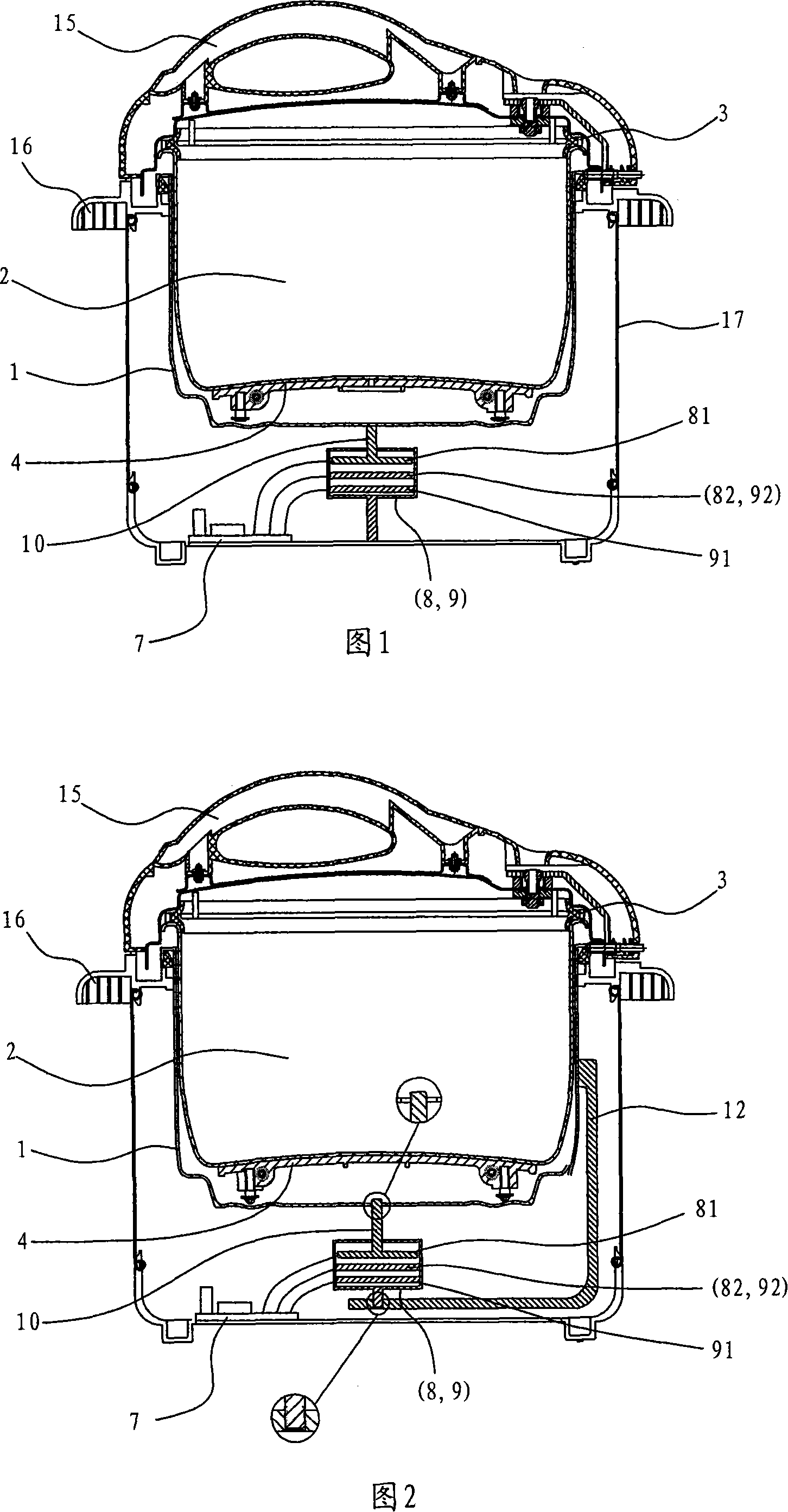 Modified electric pressure cooker