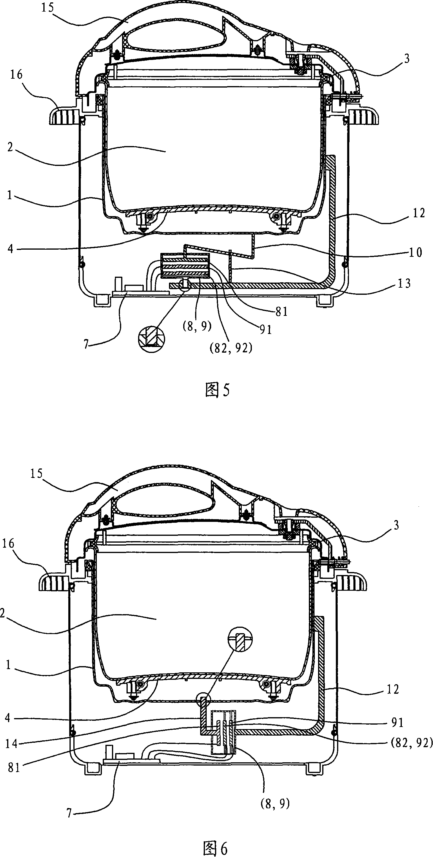 Modified electric pressure cooker