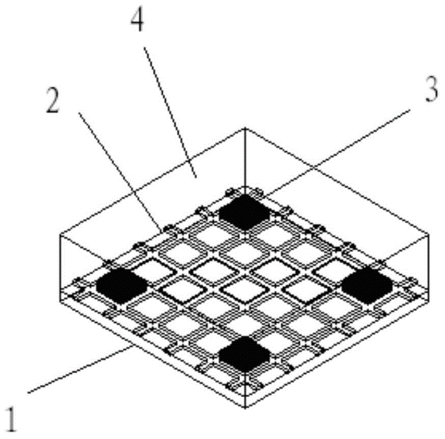 Composite material shear key for steel-concrete combined structure