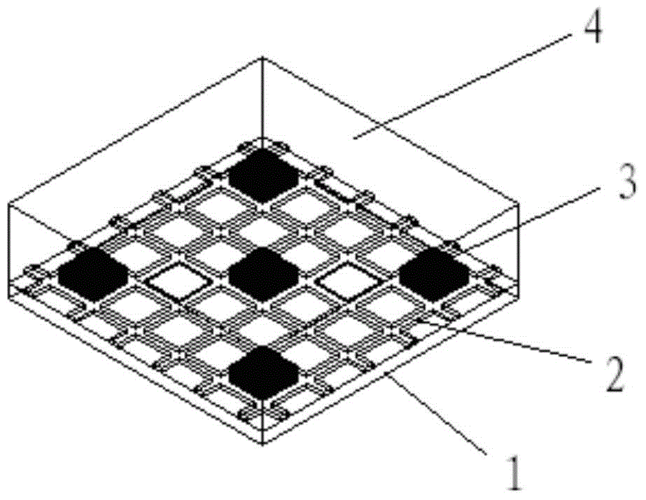 Composite material shear key for steel-concrete combined structure