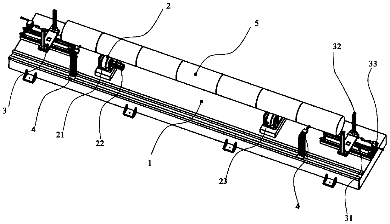 Parameter measuring device and method for large cylindrical workpiece