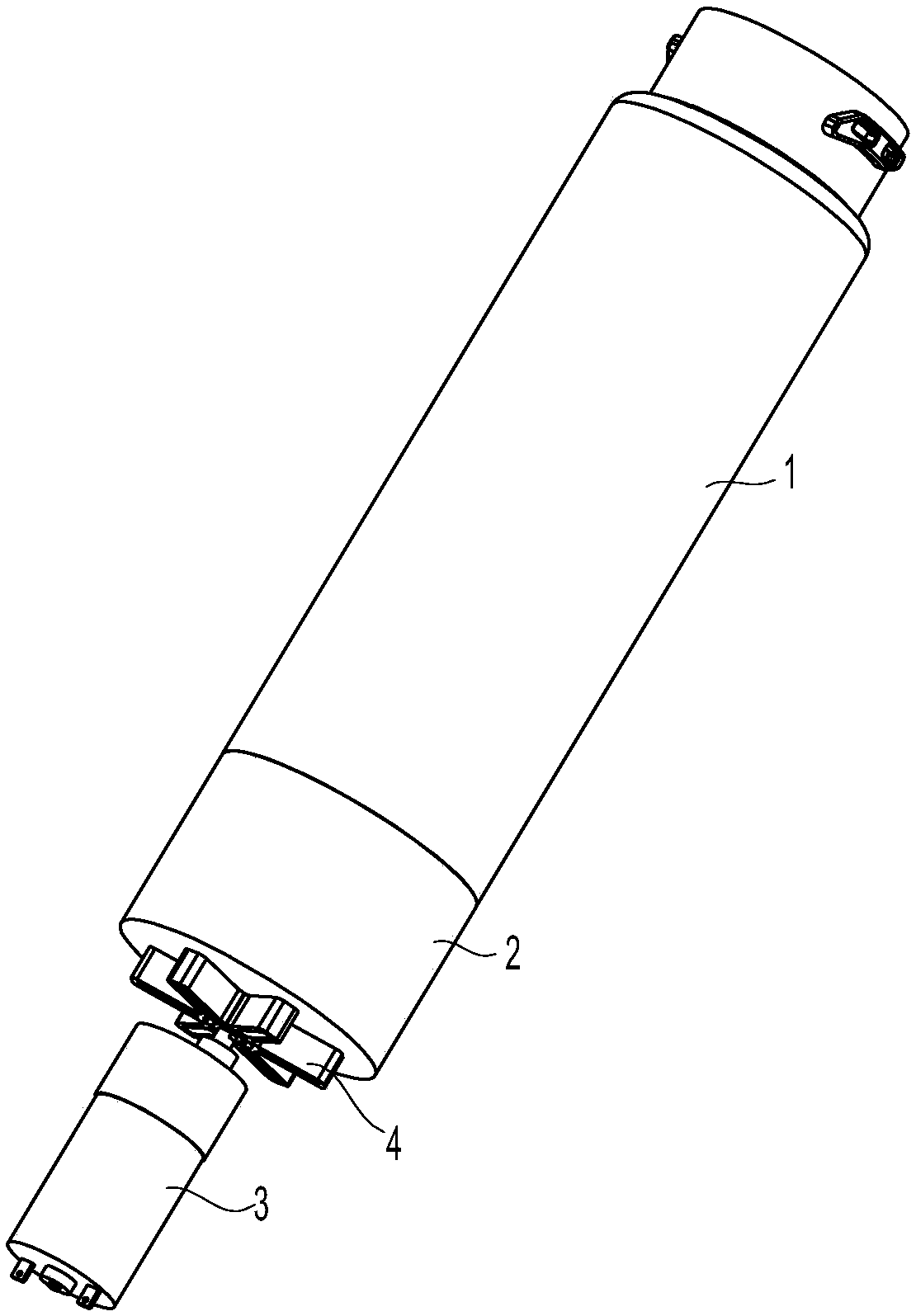 Water purifier filter element with cleaning function