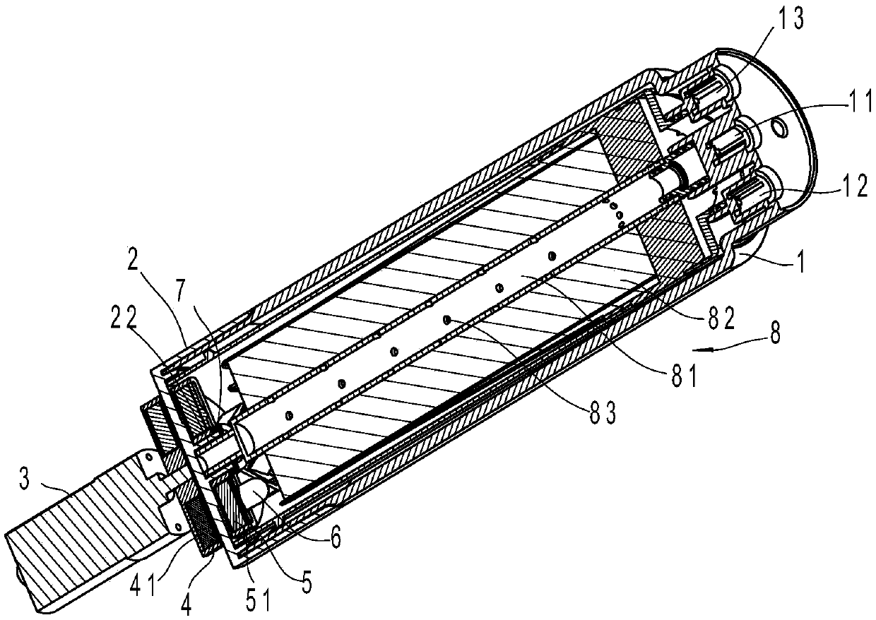 Water purifier filter element with cleaning function