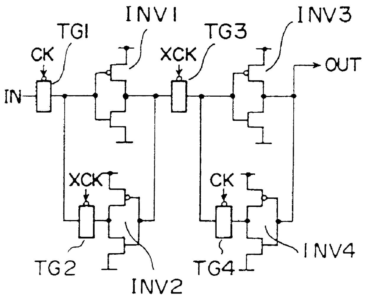 Chain-connected shift register and programmable logic circuit whose logic function is changeable in real time