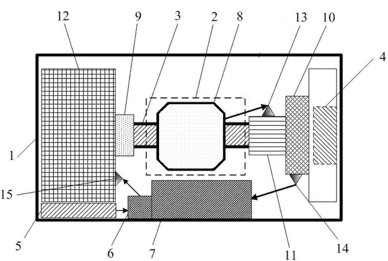 Active-type semi-strapdown inertial measuring device applicable to high-rotation ammunition