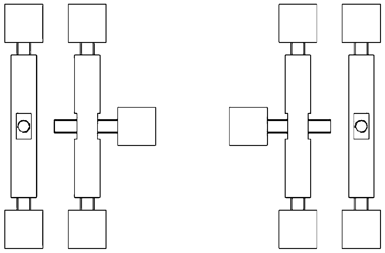 A device for high-voltage switching and testing, its preparation method and application