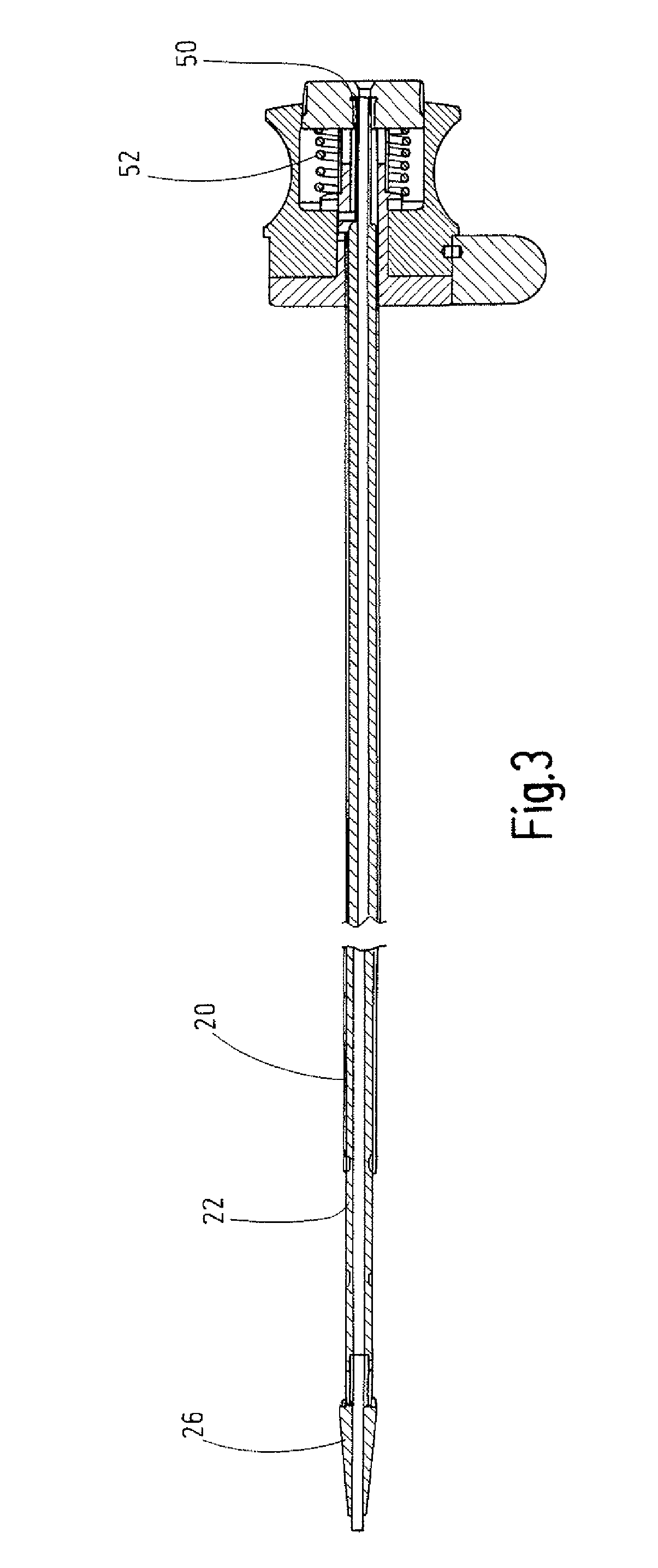 Device For Inserting At Least One Anchor Piece Into A Hollow Space Of A Living Being