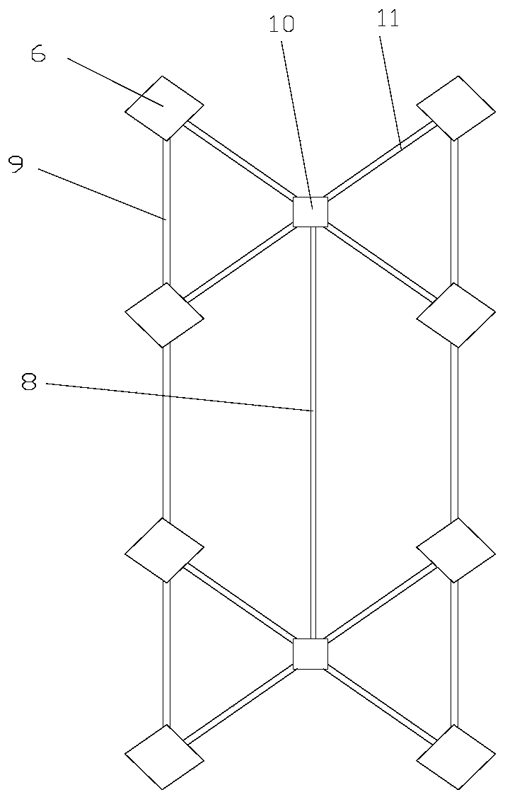 Supporting steel frame for weak surrounding rock tunnel and construction method