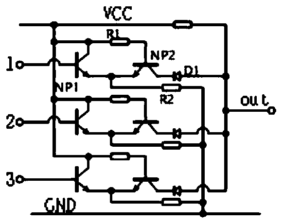 Circuit and method for realizing multi-level logic AND operation