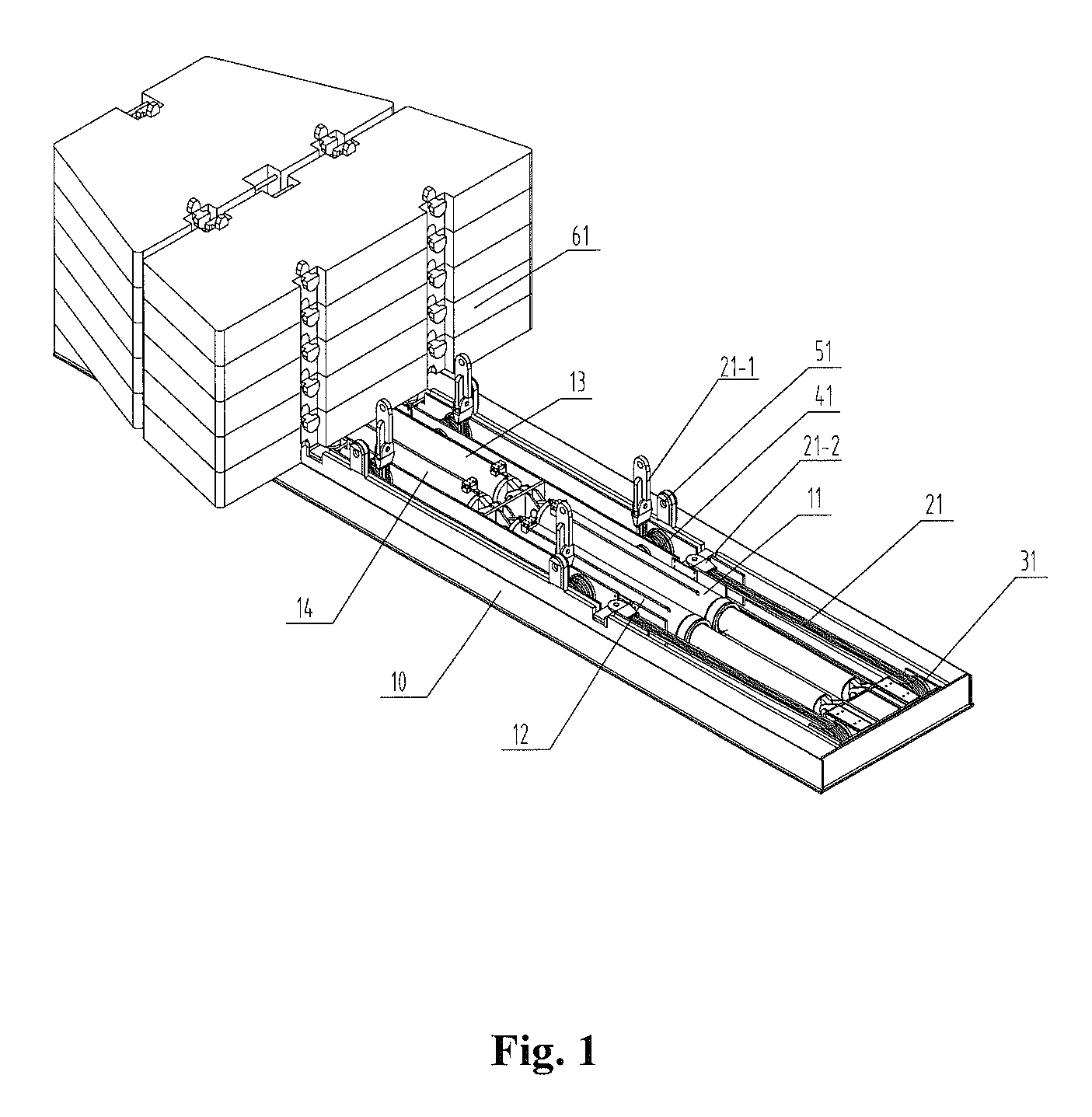 Counterweight loading and unloading device and movable crane