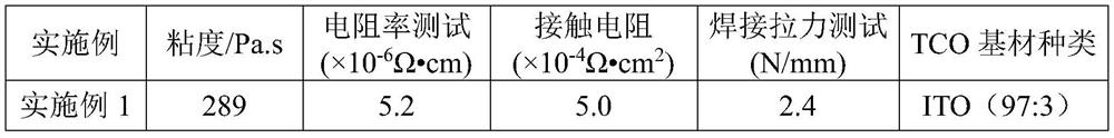 Low-temperature silver paste and heterojunction battery