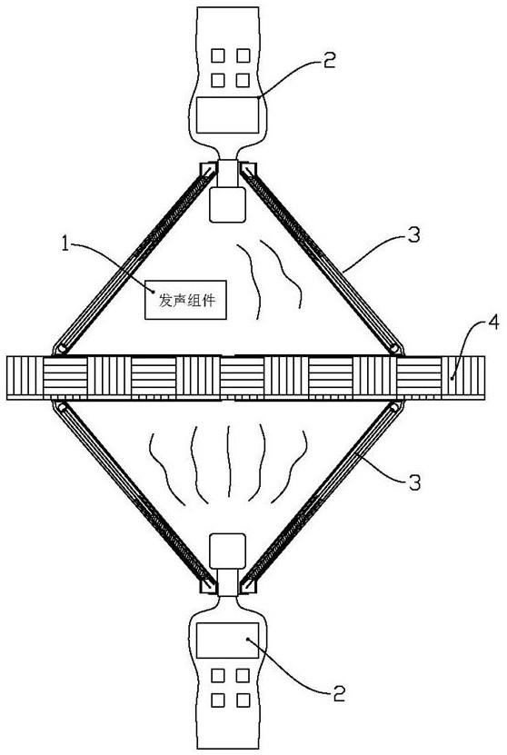 Assembly type building component sound insulation detection device and use method